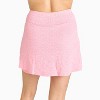 Calypsa Women's Chlorine Resistant Short A-line Swim Skort - 3 of 3