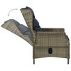 vidaXL Garden Chair Brown, Black - 4 of 4