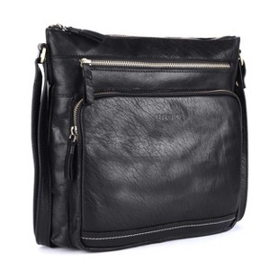 Generic Olga Women's Extra-Large Genuine Leather Crossbody Purse – Soft Triple-Zip Shoulder Bag - 1 of 4