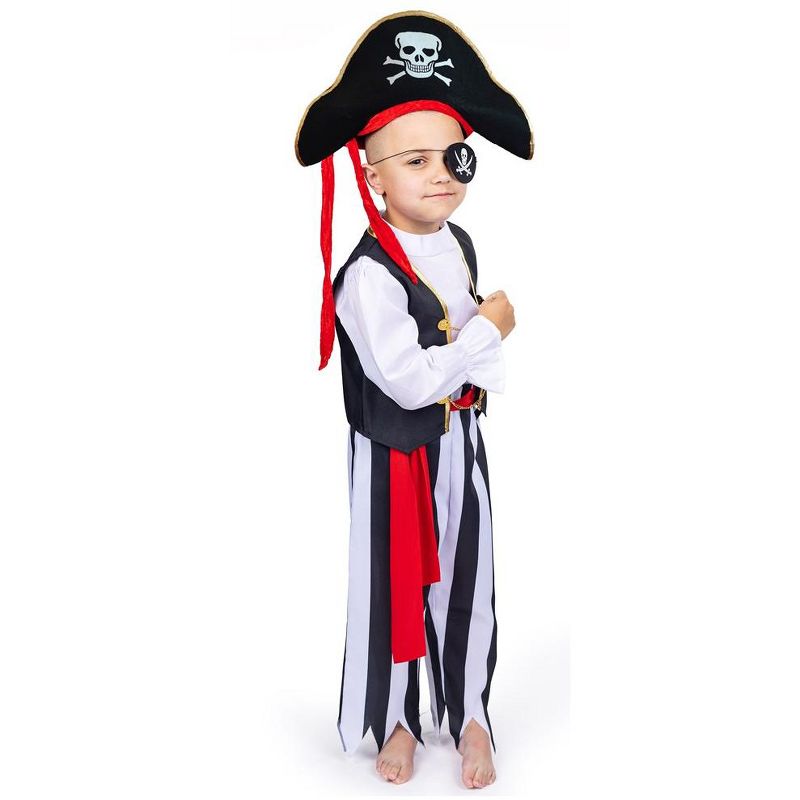 Dress Up America Pirate Costume for Kids, 3 of 4