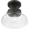 Livex Lighting Avondale 1 - Light Semi-Flush Mount in  Black - 2 of 3