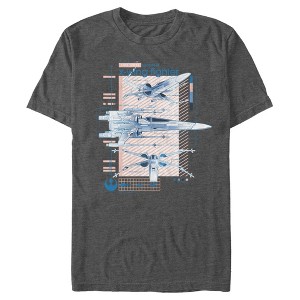 Men's Star Wars: The Rise of Skywalker X-Wing Details T-Shirt - 1 of 4