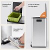SEVOBAL Indoor Trash Cans 60 Liter Stainless Steel Trash Can with Dual Compartments Soft Close Lids - 4 of 4