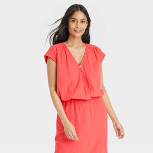 Women's Short Sleeve Blouse - Universal Thread™ - 1 of 3