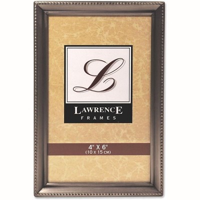 Lawrence Frames 4" x 6" Metal Pewter Hinged Double Picture Frame 11546D