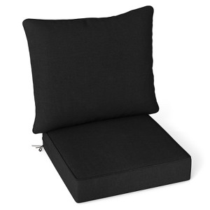 Tangkula Deep Seat Chair Cushion Pads Set Indoor/Outdoor w/ Rope Belts - 1 of 4