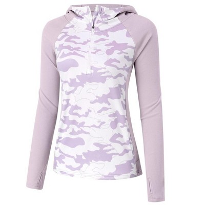 Womens Hoodies Half Zip Fleece Lined Sweatshirts Pull Over Fall Outfits with Thumb Holes