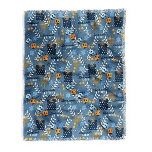 Marni Love and Light Blue Hanukkah Woven Throw Blanket - Deny Designs - 1 of 2