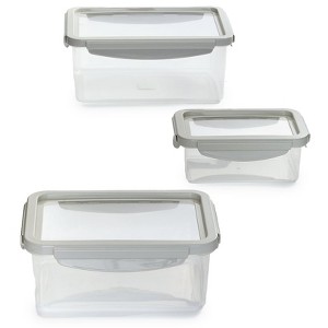The Lakeside Collection Food Container Set with Stretch Lids 6 Pc - 1 of 2