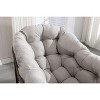 NicBex Rocking Chair Outdoor Rattan Glider Rocker Chair Accent Chair Reading Chair Comfy Chair for Front Porch, Living Room, Patio, Garden - 4 of 4