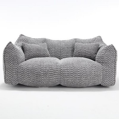 SYFERLORY Soft beanbag chair with high resilience foam core for two people
