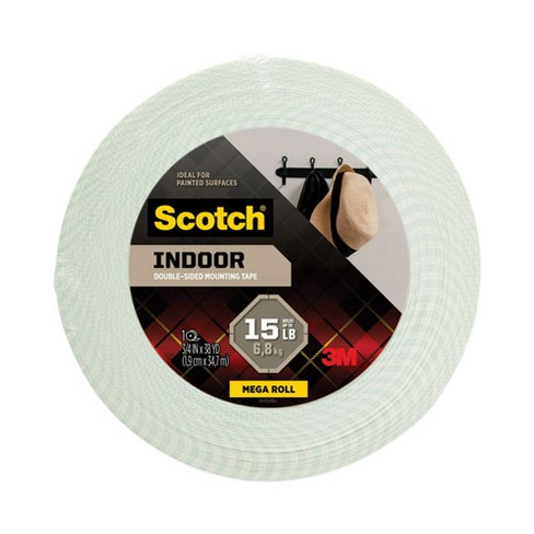 Scotch Permanent High-Density Foam Mounting Tape, Holds Up to 2 lbs, 0.75" x 38 yds, White - image 1 of 4