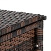 Karl Home 132 Gal PE Rattan Storage Deck Box - 3 of 4