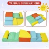 TackView Foam Climbing Blocks for Toddlers, 6 PCS Foam Play Set for Kids, Soft Play Equipment for Crawling and Sliding - 2 of 4