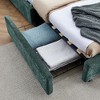 CAVINAS Queen Size Cushioned Bed Frame, Comfortable Upholstered Platform Beds with Headboard and Solid Bed Frame - 4 of 4