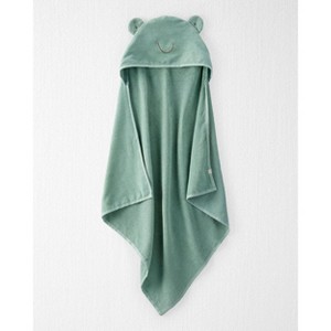 Little Planet by carter's Bath Towel - Green Frog - 1 of 3