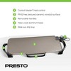 Presto 22-Inch Electric Griddle with Removable Handles, Nonstick Ceramic Cooking Surface for Easy Cleaning and Adjustable Temperature Control - 3 of 4