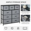 NicBex 5-Drawer Dresser with Fabric Drawers Closet Organizers and Storage with Steel Frame and Wooden Top for Bedroom, Living Room, Office - 4 of 4