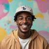 Dalix Giant Lizard Kaiju Embroidered Cotton Dad Hat Baseball Cap Adjustable Glow in the Dark Mens - 3 of 4