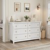 6-Drawer Dresser - Tall Boho Dresser with Curved Legs, Freestanding Storage for Living Room, Bedroom, Entryway, or Balcony - 2 of 4