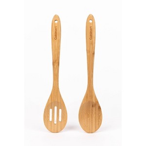Cuisinart Green Gourmet Bamboo Wood Set of 2 Spoons: Wooden Cooking Utensils, Hand Wash, Adult Kitchen Tool Set - 1 of 4