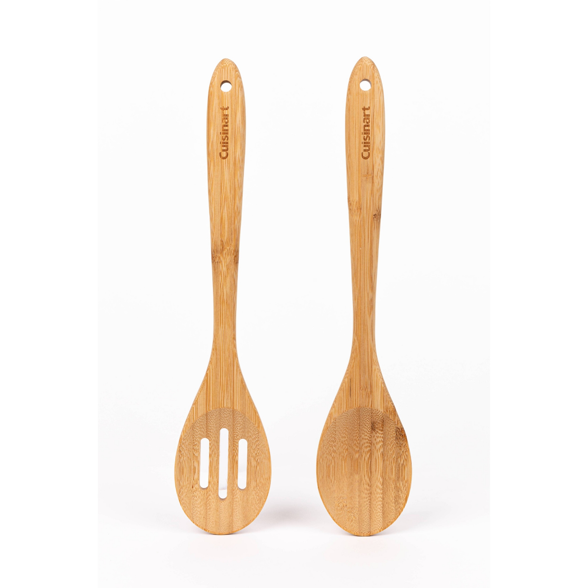 Cuisinart Green Gourmet Bamboo Wood Set of 2 Spoons: Wooden Cooking Utensils, Hand Wash, Adult Kitchen Tool Set