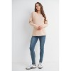 Hello Miz Women's Crew Neck Side Zip Maternity Nursing Pullover Top - 4 of 4