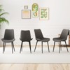 Tangkula Dining Chair Set of 4 w/ Metal Legs Padded Seats & Backs for Dining Room - 4 of 4