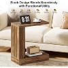 Tribesigns Narrow C-Shaped End Table - 4 of 4