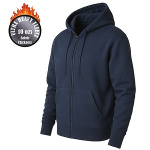 Blue Ice Men's Super Heavyweight Fleece Lined Full-Zip Hoodie - 1 of 3
