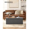 SONGMICS Storage Ottoman Bench Ottoman with Storage Footstool Hold up to 660 lb for Bedroom Living Room - 2 of 4