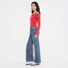 Women's Long Sleeve Asymmetrical Cropped Top - Wild Fable™ - 4 of 4