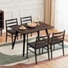 PAGED Modern Dining Chairs Set of 2, Chairs for Dining Table with Wood Rattan & Woven Seat for Kitchen & Dining Room - 3 of 4