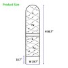 MAYEERTY 2 Pack Metal Garden Trellis 71 x 19.7 Inch Rustproof Climbing Plants Support Black Outdoor Flower - 3 of 4