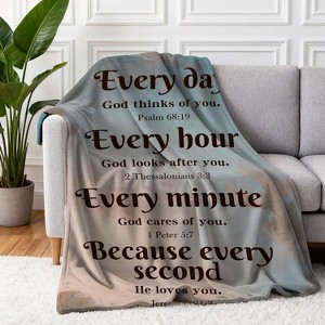 Lomsoe Cute Christmas Blankets and Throws for Adults/Women/Boys/Kids, Holiday Flannel Throw Blanket for Couch/Sofa, Holiday Decor. - 1 of 4