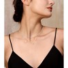 Diamond Necklaces for Wome - HTUTWOO™ Dainty S925 Sterling Silver/ 14K Gold Choker Necklace Simple Silver CZ Jewelry Necklaces - 4 of 4