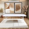 SEVOBAL Folding Tables Foldable Table Portable Plastic Table, Fold Up Table Camping Table For Picnic, Party, White, 29.9"*96"*29" - 4 of 4