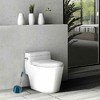 Evideco French Home Goods Elegant Toilet Brush Set with Stainless Steel Handle - Durable Dolomite Holder - Modern Bathroom Accessory - 2 of 4