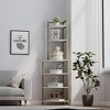 6-Tier Corner Open Shelf Modern Bookcase Wood Rack Freestanding Shelving Unit - 2 of 4