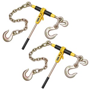 VEVOR Ratchet Chain Binder, 9200lbs Working Load, Chain Binders Compatible with 3/8 in-1/2 in Chains, Heavy Duty Ratchet Load Binder with Handles,Gold - 1 of 4