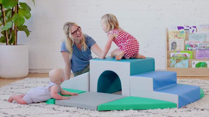 ECR4Kids SoftZone Lincoln Tunnel Climber, Toddler Foam Climber for Safe Active Play, 2 of 13, play video