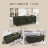 Kumasinova 48" PU Leather Ottoman Bench,Storage Bench with Tufted Button,Upholstered Entryway Bench with Flip-Top,End of Bed Storage Bench for Bedroom - 3 of 4