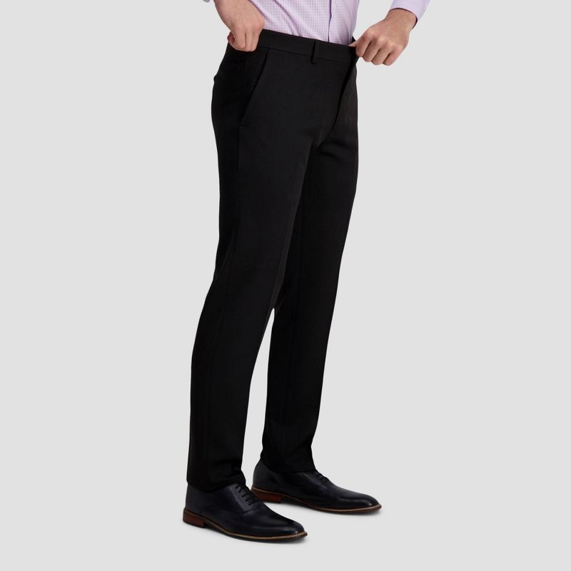Haggar H26 Men's Flex Series Slim Fit Dress Pants - Black, 5 of 7