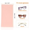 Unique Bargains PU Leather Soft Portable Storage Scratch-Resistant Eyeglasses Bag 2 Pcs - 2 of 4