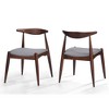 Lycvki Set of 2 Rubberwood Dining Chairs with Ergonomic Backrest & Comfort Cushions - 2 of 4