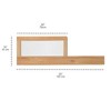 BreathableBaby Breathable Mesh Toddler Bed Conversion Kit for 3-in-1 Crib, Beech - 2 of 4