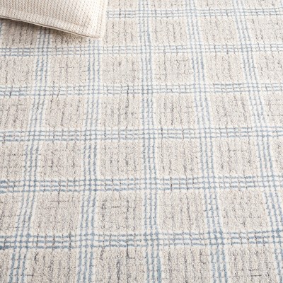 Ivory Hand-Tufted Wool 4' x 6' Rectangular Rug