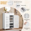 Yaheetech Adjustable 5-Tier Shoe Storage Cabinet with Louvered Door - 4 of 4