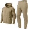 Galaxy Essentials Men’s Relaxed Fit  Heavyweight Fleece Pullover Hoodie & Sweatpants Jogging Set - 3 of 3