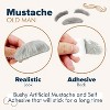 4E's Novelty Old Man Costume for Boys - Stick on Mustache, Eyebrows and Glasses - 100 Day of School Old Man Costume, Grandpa Costume Accessory Kit - 2 of 4